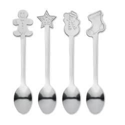 Set  4 cucharas de té navideñas