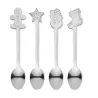 Set  4 cucharas de té navideñas