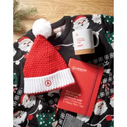Gorro de punto navideño