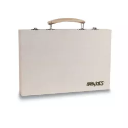 Set pinturas en caja de madera