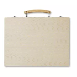 Set pinturas en caja de madera