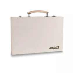 Set pinturas en caja de madera