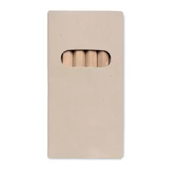 6 lápices de colores en caja