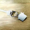 Llavero metálico forma de casa
