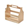 Caja de bambú para 6 cervezas