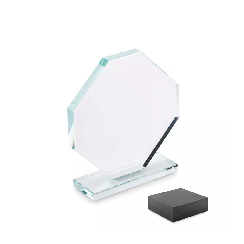 Trofeo de cristal con caja