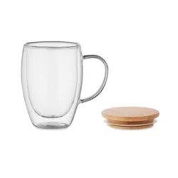 Taza borosilicato doble pared 350ml