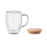 Taza borosilicato doble pared 350ml
