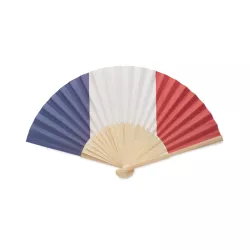 Abanico bambú diseño bandera