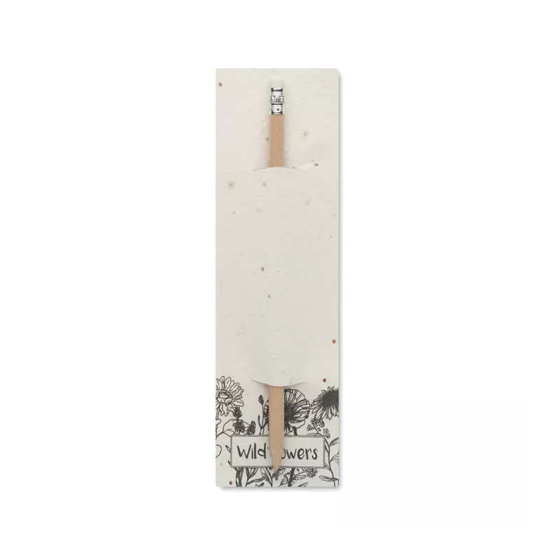 Lápiz madera envase semillas