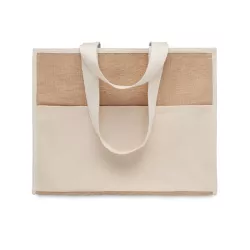Bolsa nevera canvas y yute