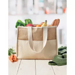 Bolsa nevera canvas y yute