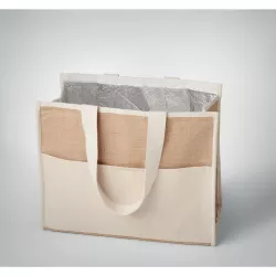 Bolsa nevera canvas y yute