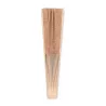 Abanico madera y tejido corcho