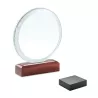 Placa o trofeo cristal redonda