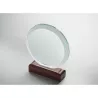 Placa o trofeo cristal redonda