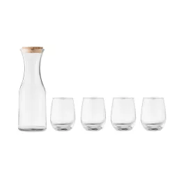Set bebida vidrio reciclado