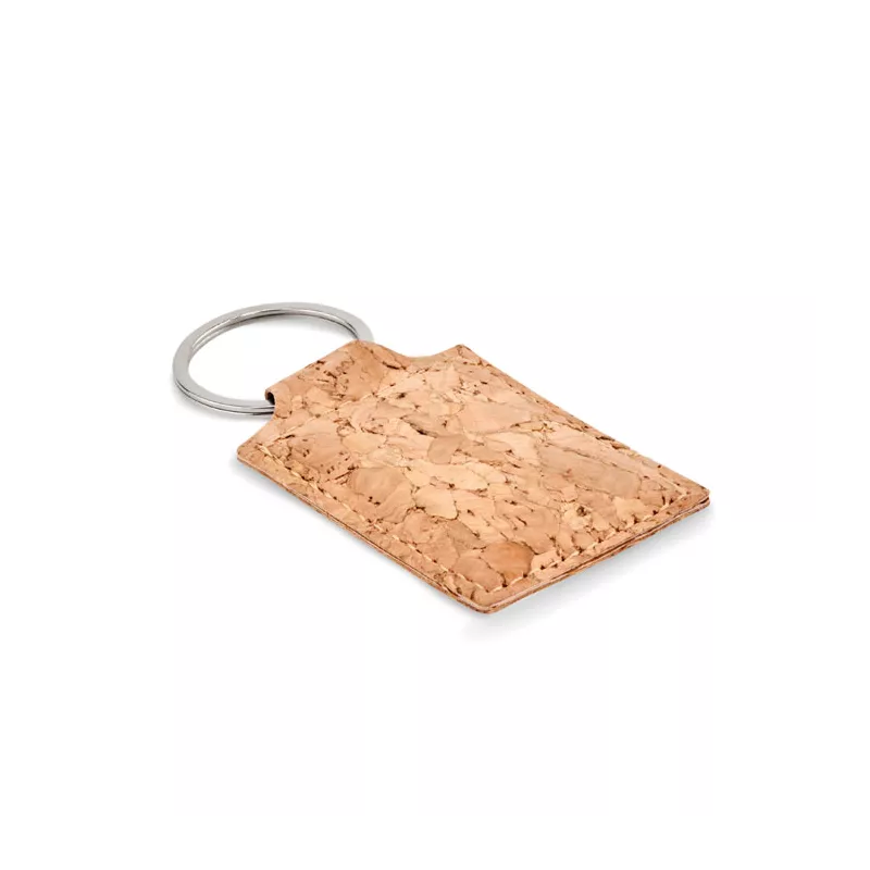 Llavero rectangular de corcho