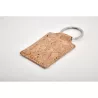 Llavero rectangular de corcho