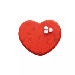 Caja corazón de caramelos