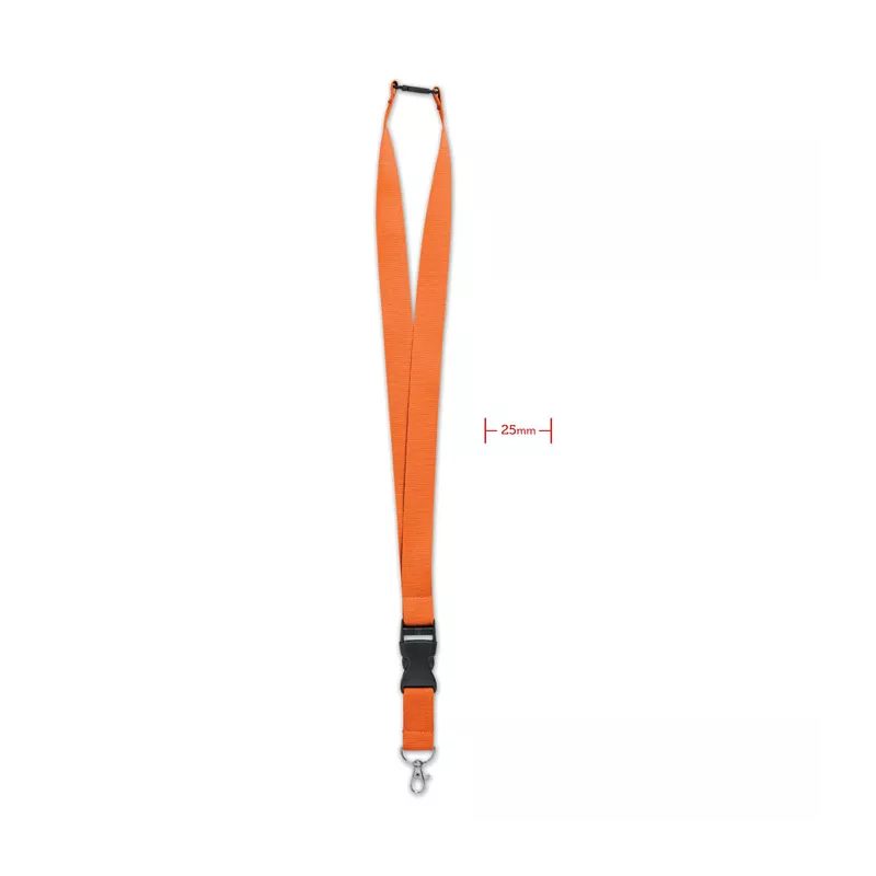 Lanyard 25mm con mosquetón