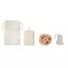 Set de baño en bolsa jute