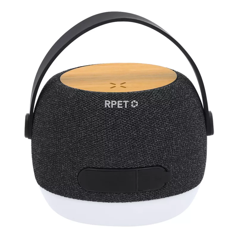 Altavoz Cargador Poliéster 300D RPET/ Bambú
