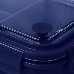 Fiambrera de PP con tapa transparente
