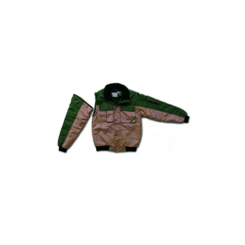 Chaqueta Scoot Verde Botella/Marrón