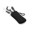 Set Cubiertos plegables de acero inoxidable