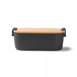 Fiambrera 1 l. de PP y tapa de bambú