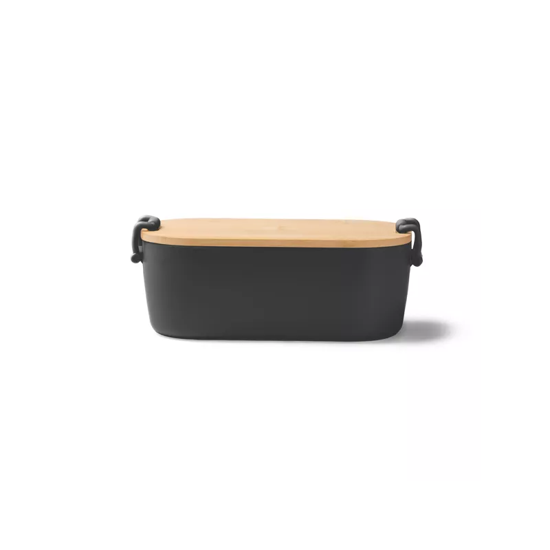 Fiambrera 1 l. de PP y tapa de bambú
