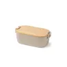 Fiambrera 1 l. de PP y tapa de bambú