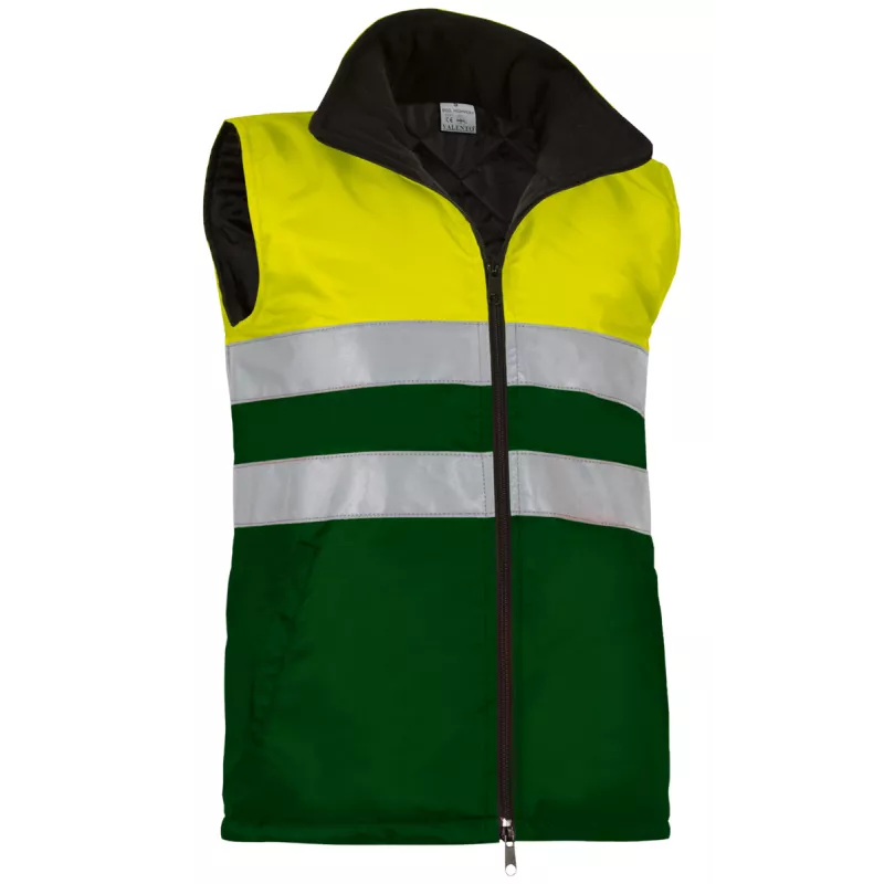 Chaleco Alta Visibilidad Amarillo Flúor/Verde Botella