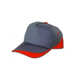 Gorra Fort Adulto Gris/Rojo