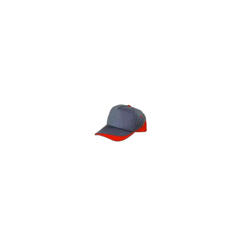 Gorra Fort Adulto Gris/Rojo