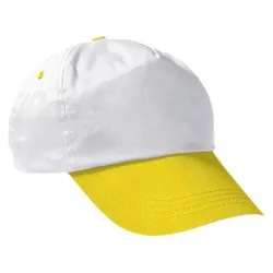 Gorra Adulto Blanco/Amarillo