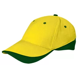 Gorra Adulto Amarillo/Verde Botella
