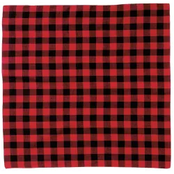 Pañuelo Cuadrado Niño Rojo/Negro