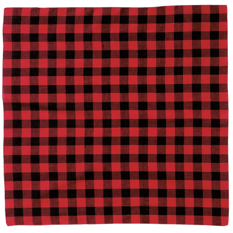 Pañuelo Cuadrado Niño Rojo/Negro