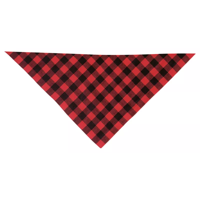 Pañuelo Triangular Adulto Rojo/Negro