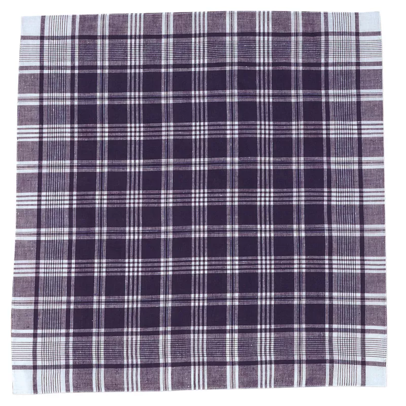 Pañuelo Cuadrado Adulto Blanco/Azul