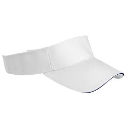 Visera Adulto Blanco/Azul Marino