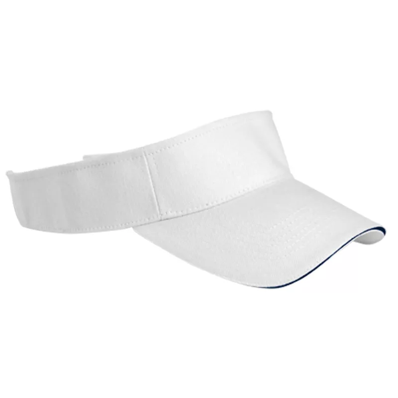 Visera Adulto Blanco/Azul Marino