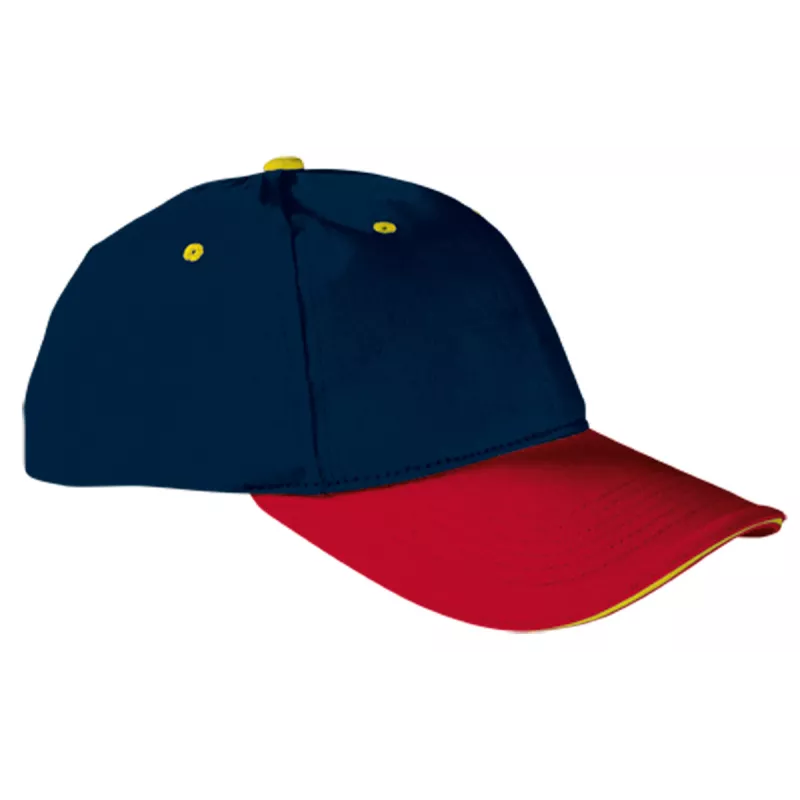 Gorra Adulto Azul Marino/Rojo/Amarillo