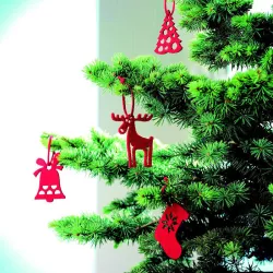 Set 6 adornos árbol en fieltro
