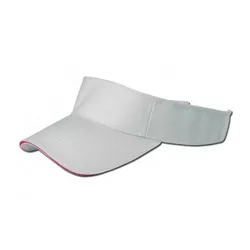 Visera Tenis Adulto Blanco/Rojo