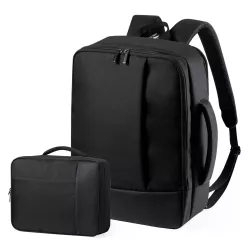 Mochila Portadocumentos Poliéster 300D/ Polipiel