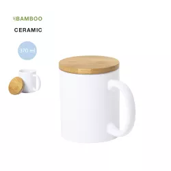Taza Cerámica/ Bambú 370ml