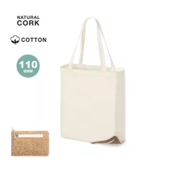 Bolsa Plegable 100% Algodón 110 g/ m2/ Corcho